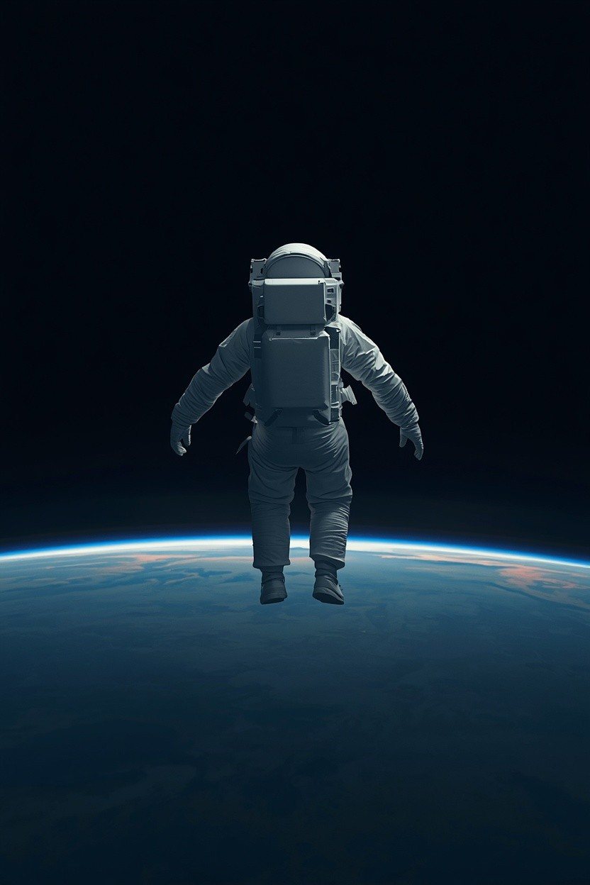 Ilustração de abertura do capítulo 14: O astronauta flutua porque está caindo